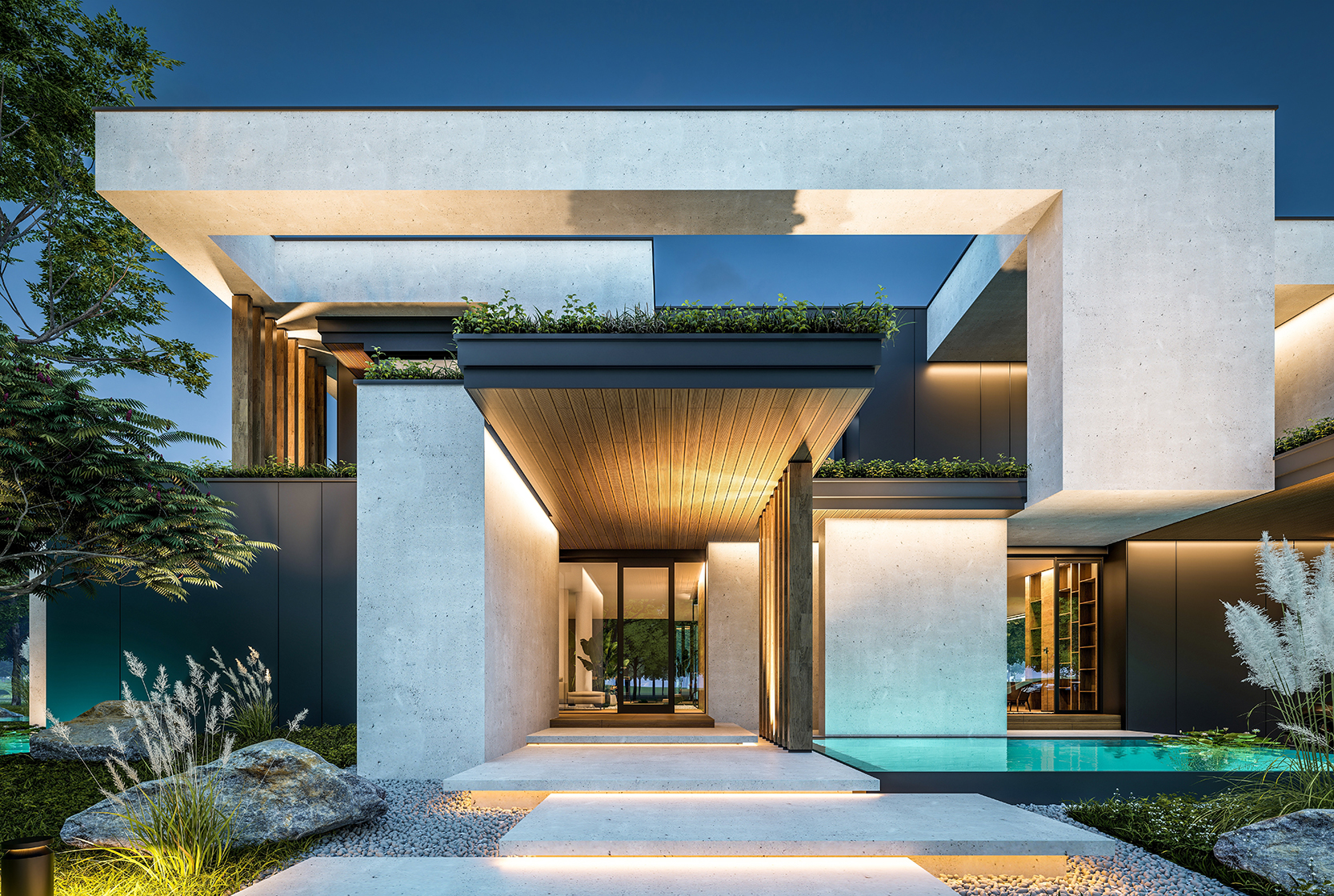 Bespoke residence — front elevation